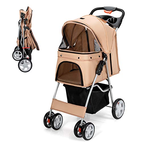 Pet Stroller for Small Medium Dogs Cats Puppy