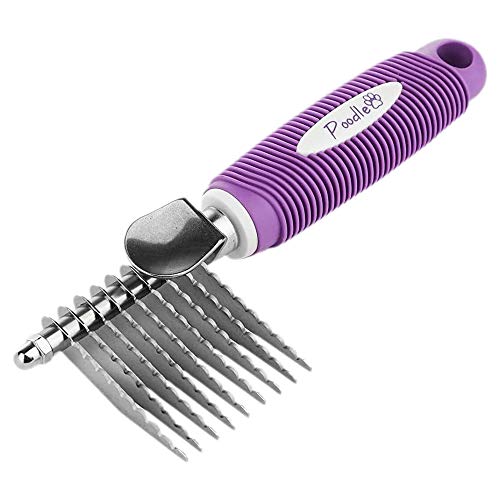 Poodle Pet Dematting Fur Rake Comb Brush Tool