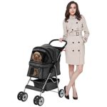 MeetPerfect 4 Wheels Pet Stroller