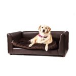 Keet Fluffly Deluxe Pet Bed Sofa Chocolate Large