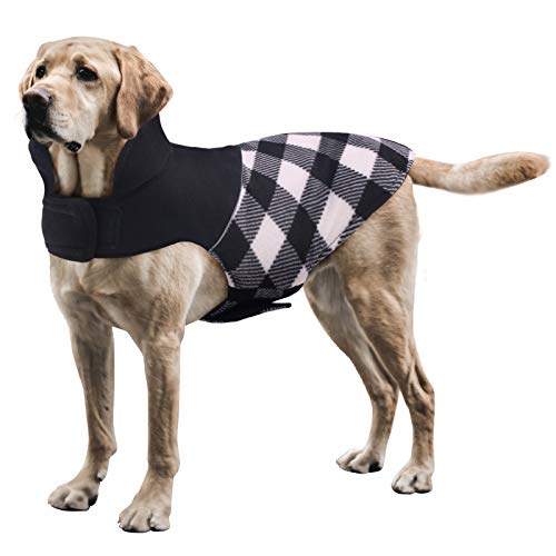 ASENKU Dog Plaid Coat Dog Reversible