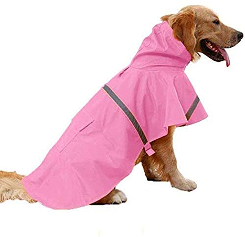 JYHY Dog Raincoat Adjustable Reflective Waterproof