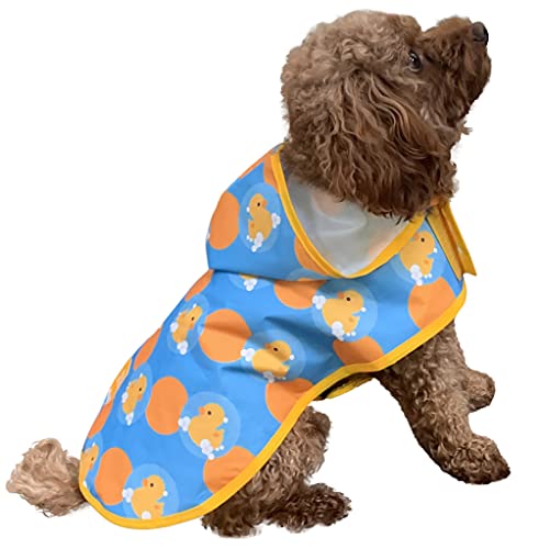 Pooch & Paws Hooded Dog Raincoat Poncho Reflective