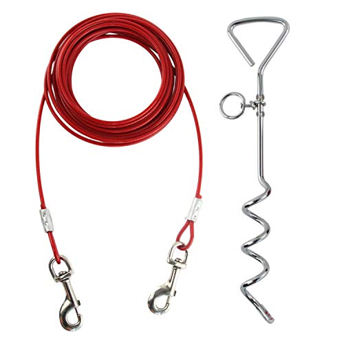 20ft Dog Tie Out Cable for Dogs