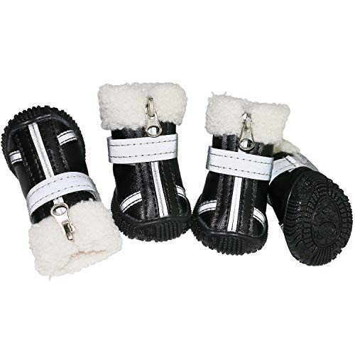 Non-Slip Dog Boots with Rubber Soles