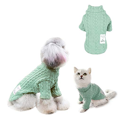 SunteeLong Small Dog Sweater Cute Knitted