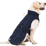 Large Medium Dog Raincoat Adjustable Lightweight Jacket