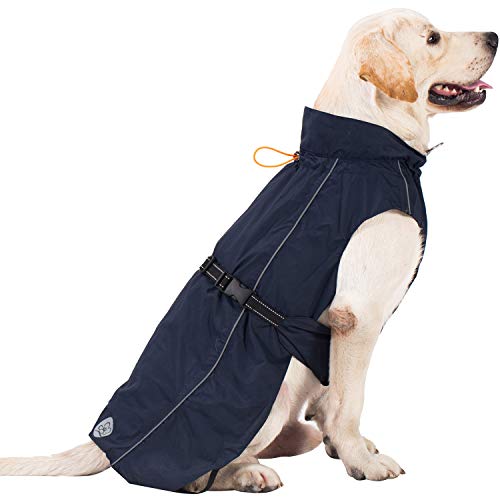 Large Medium Dog Raincoat Adjustable Lightweight Jacket