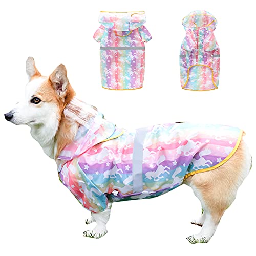 Raincoat-Rainbow Unicorn-Lightweight Rain Jacket