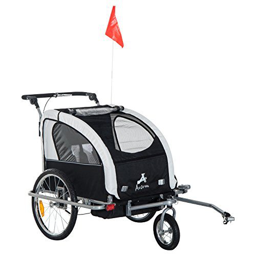 Bicycle Cargo Trailer and Jogger with 2 Security Harnesses