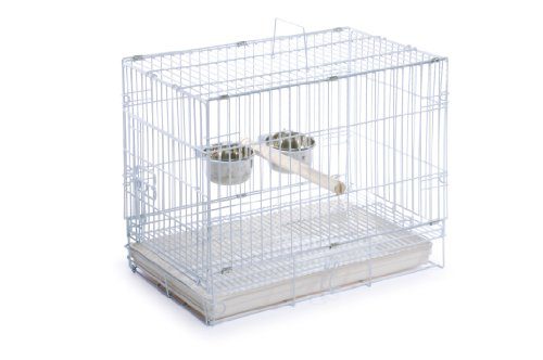 Prevue Hendryx Travel Bird Cage White