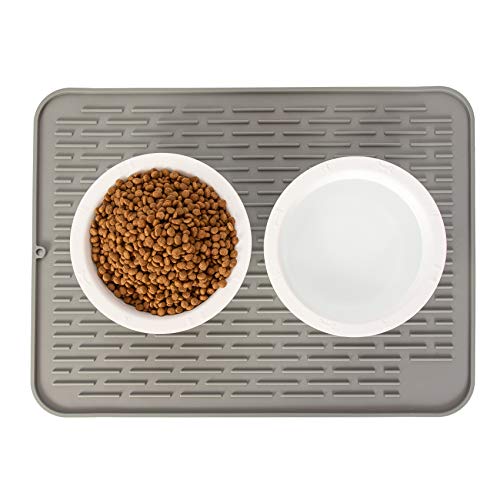 Large Dog Food Mat with High Lips