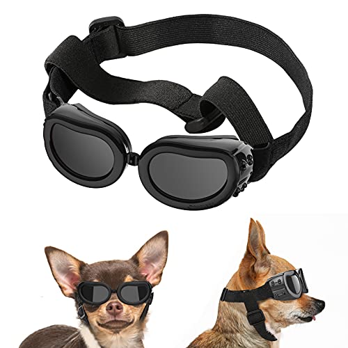 Lewondr Small Dog Sunglasses UV Protection