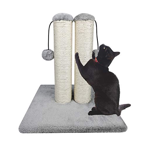 Cat Scratcher for Cats with Teasing Toy Ball