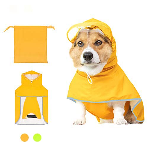 Dog Raincoat with Hood for Small Dog