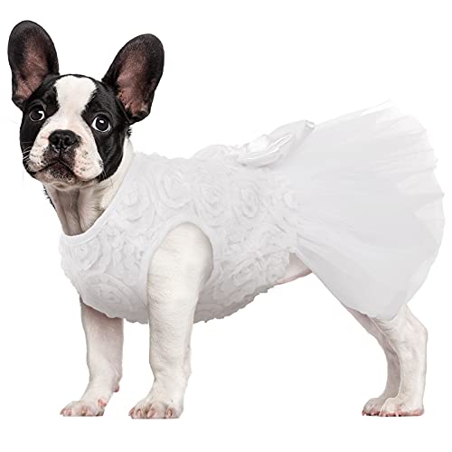Kuoser Dog Wedding Dress, Adorable Tutu Dog Dresses