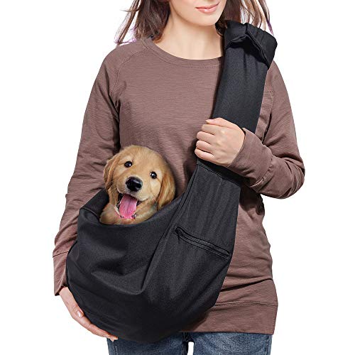 AOFOOK Dog Cat Sling Carrier Adjustable Padded