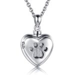 MANBU 925 Sterling Silver Cremation Jewelry for Pet Ash