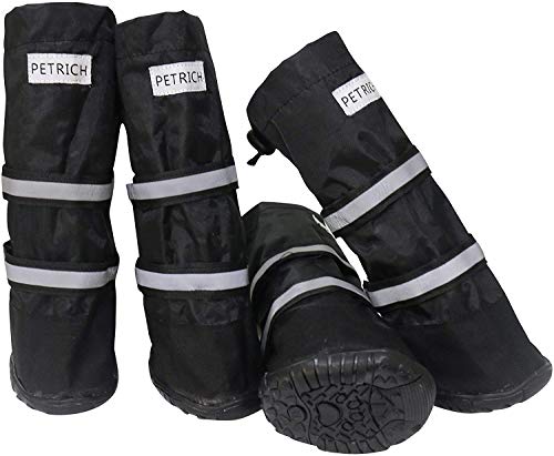 BESUNTEK Warm Winter Big Pet Dog Boots