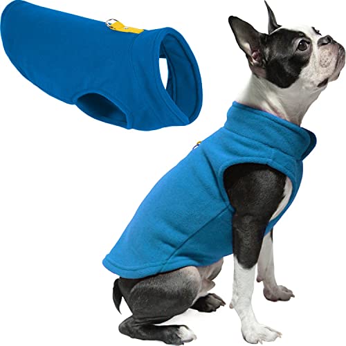 Gooby Fleece Vest Dog Sweater - Deep Blue