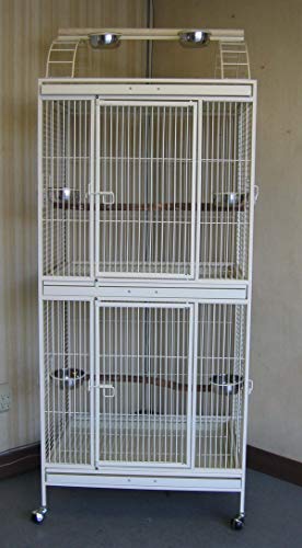 Extra Large Double Stackable Decker Bird Parrot Cage