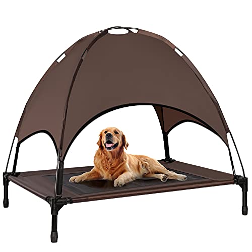 Niubya Outdoor Dog Bed with Canopy