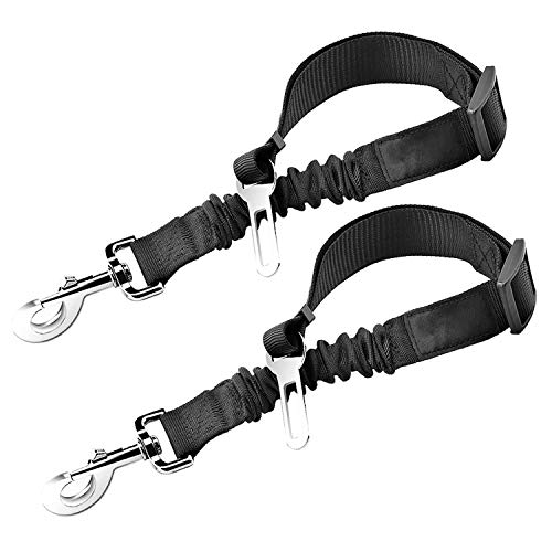 Adjustable Black Harness Nylon Dog Seat Belt
