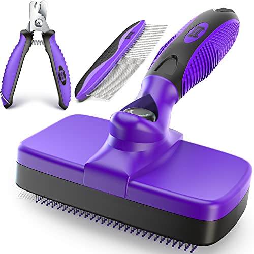 Ruff 'N Ruffus Self-Cleaning Slicker Brush Upgraded