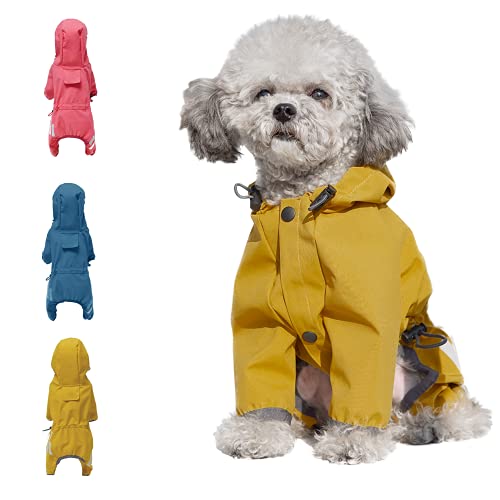 Puppy Dog Raincoats with Hood Waterproof
