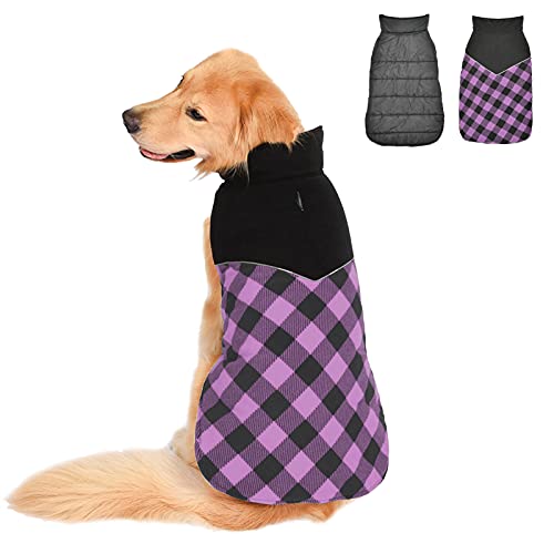 Fragralley Dog Winter Coat Reversible