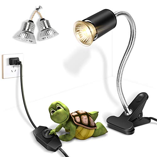 Adjustable Reptile Heat Lamp 360° Rotatable Clip