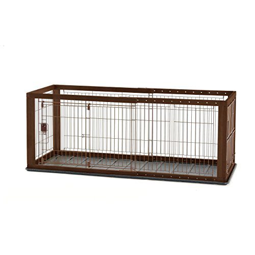 Richell Expandable Pet Crate with Floor Tray