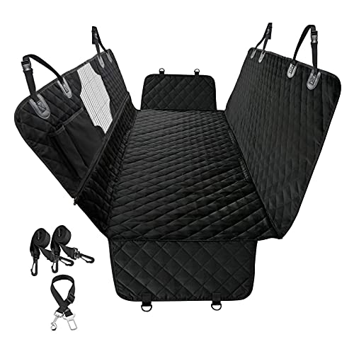 All-in-One Waterproof Dog Car Seat Cover with Mesh Window
