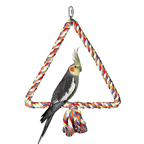 Wontee Bird Triangle Rope Swing Colorful Perch