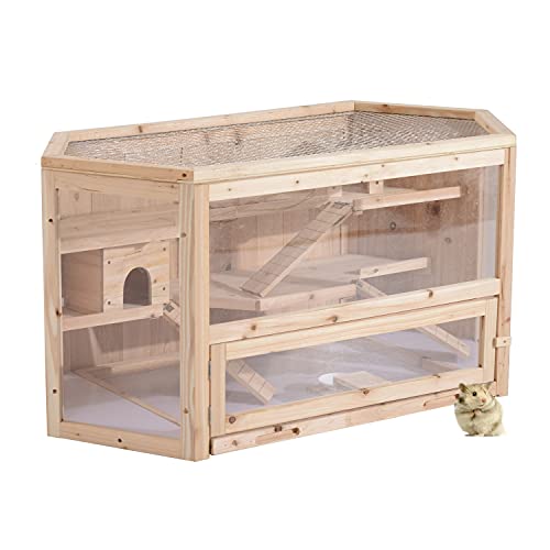 Hamster Cage Hutch Box Center and Feeding Bowl