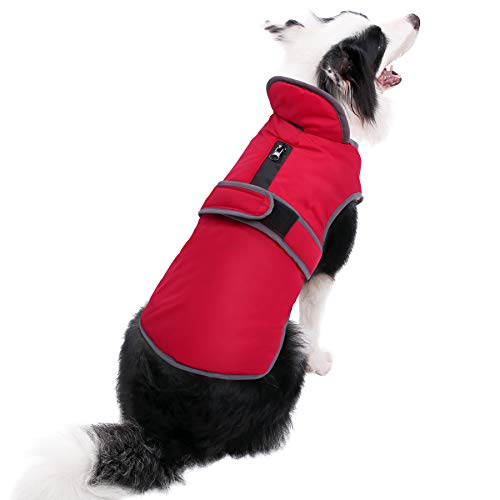 Reversible Dog Coat Cold Weather Warm Dog Jacket