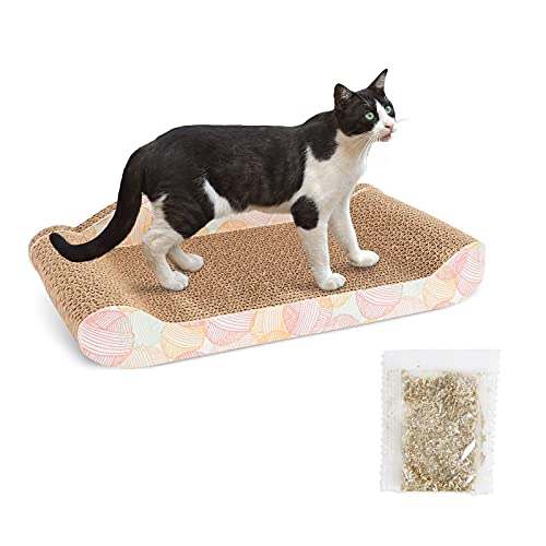 Cardboard Cat Scratcher Lounge with Catnip
