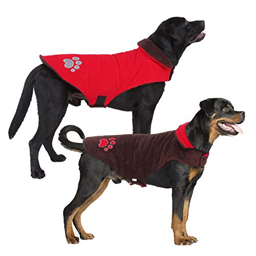 BWOGUE Warm Reversible Dog Winter Coat