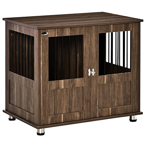Dog Crate with Magnetic Double Door