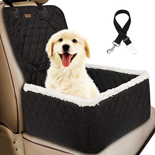 Car Front Seat Covers for Dogs with Safety Belt