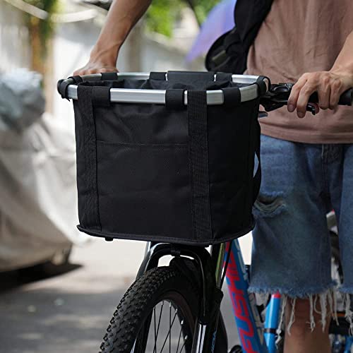 ZIMFANQI Bike Basket Quick Release for Grocery Picnic