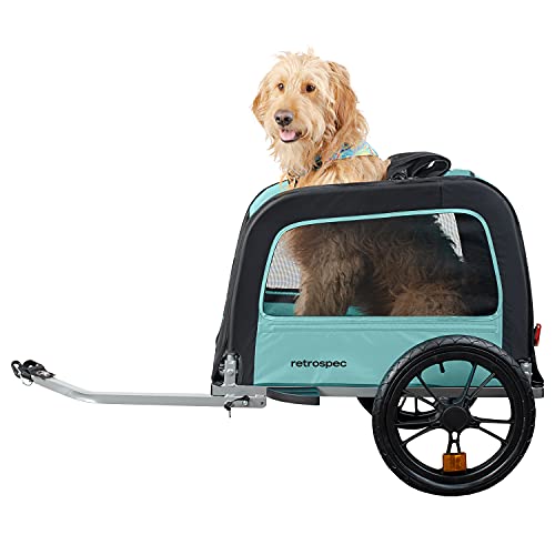 Pet Bike Trailer Foldable Frame with 16 Inch Wheels