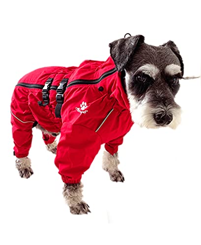 Waterproof Dog Raincoat with Reflective Strip