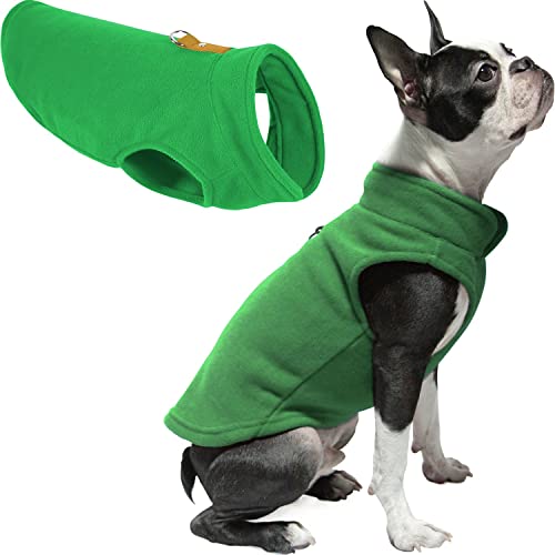 Fleece Vest Dog Sweater Jacket with O-Ring Leash