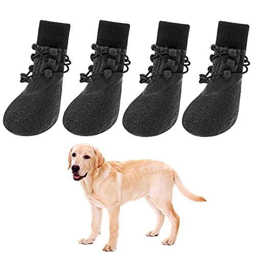 Adjustable Dog Boots Socks with Shoelace