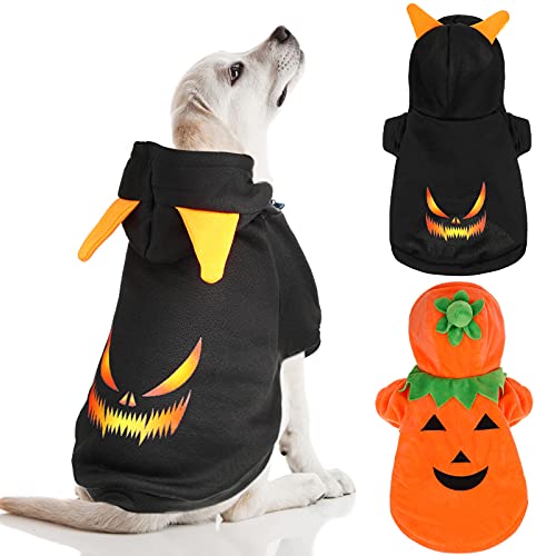 Kacctyen 2 Pieces Pets Halloween Costumes