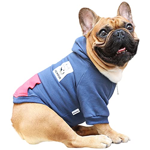 Bulldog Pug Boston Terrier Hooded Full-Zip Sweatshirt