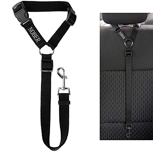 NOBER Car Leash Headrest Harness Tether for Dog