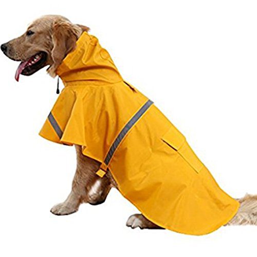 Large Dog Raincoat Adjustable Pet Water Proof