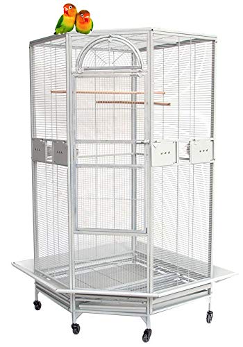 Large Corner Flight Bird Cage for Cockatiel Aviary Canary